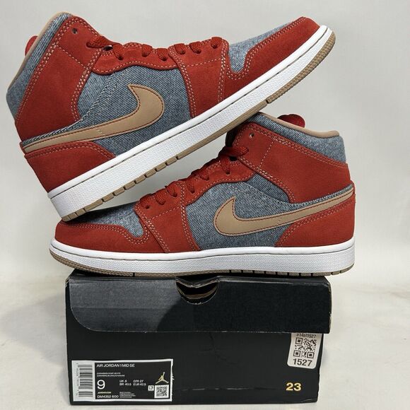 Nike Air Jordan 1 Mid SE “Denim/Cinnabar Red Hemp” 2024 main image 5